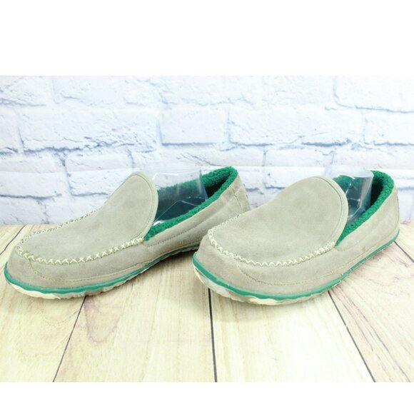 LL Bean Suede Fleece Lined Nonslip Water-Resistant Mountain Slippers Size 12 M - Picture 2 of 9